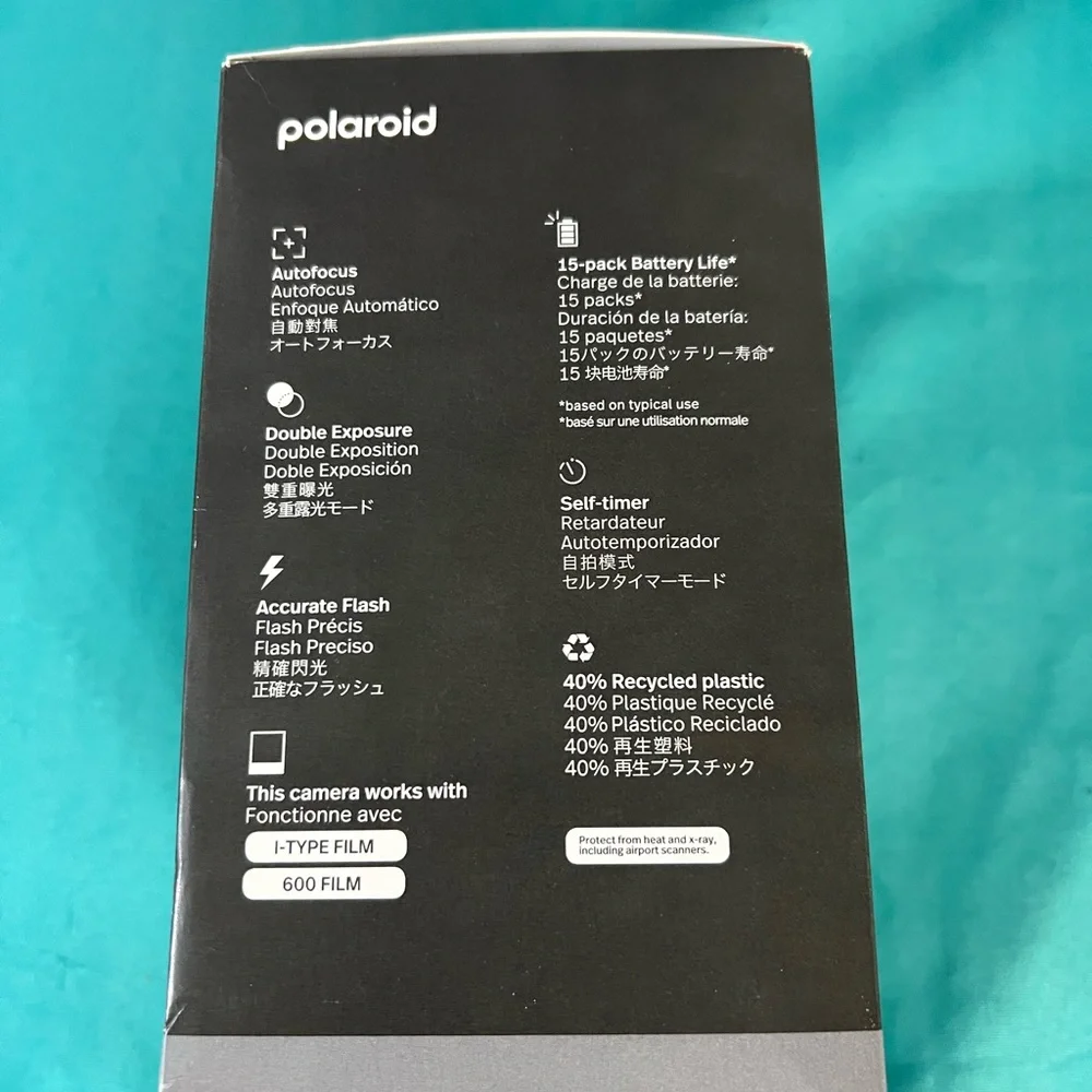 Polaroid Now Instant Camera Gen 2 + 8 Instant Photos Bundle BLACK - BRAND NEW 💯